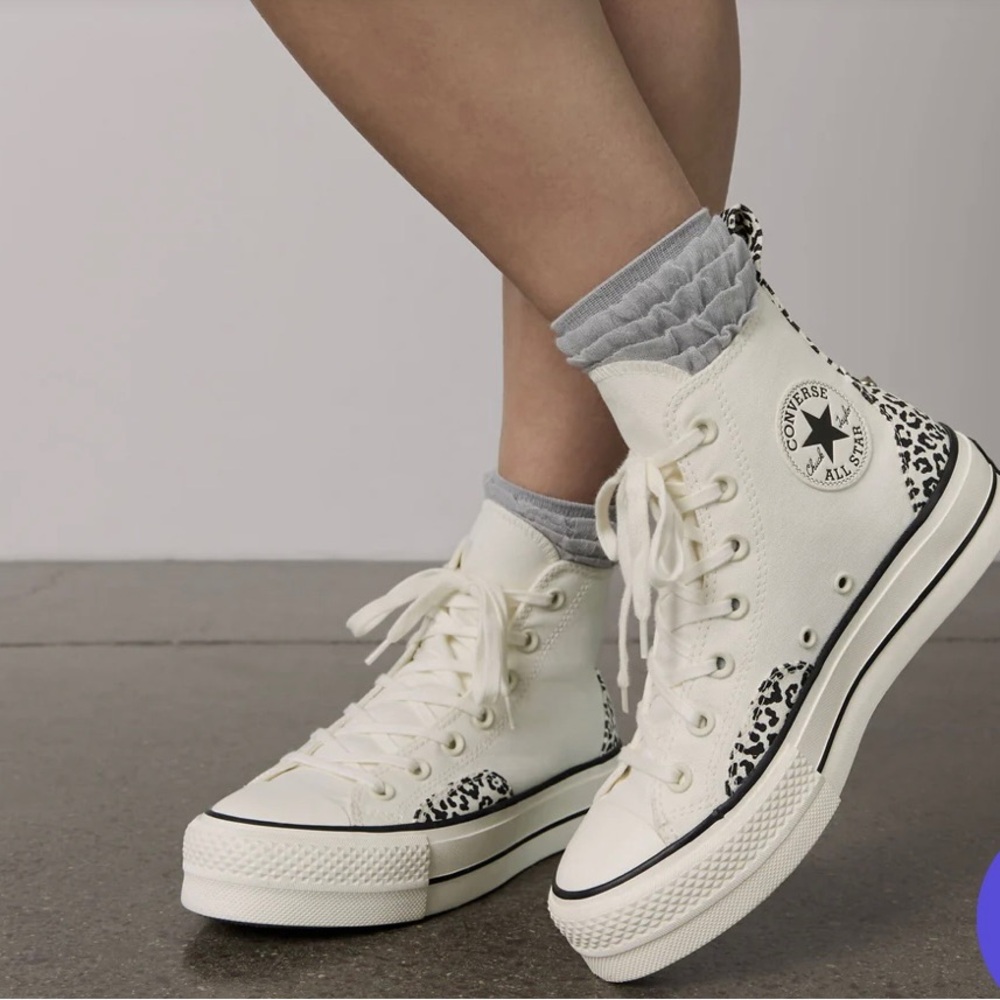 Womens Chuck Taylor All Star Lift Platform High Top 'Animalier' Leopard print